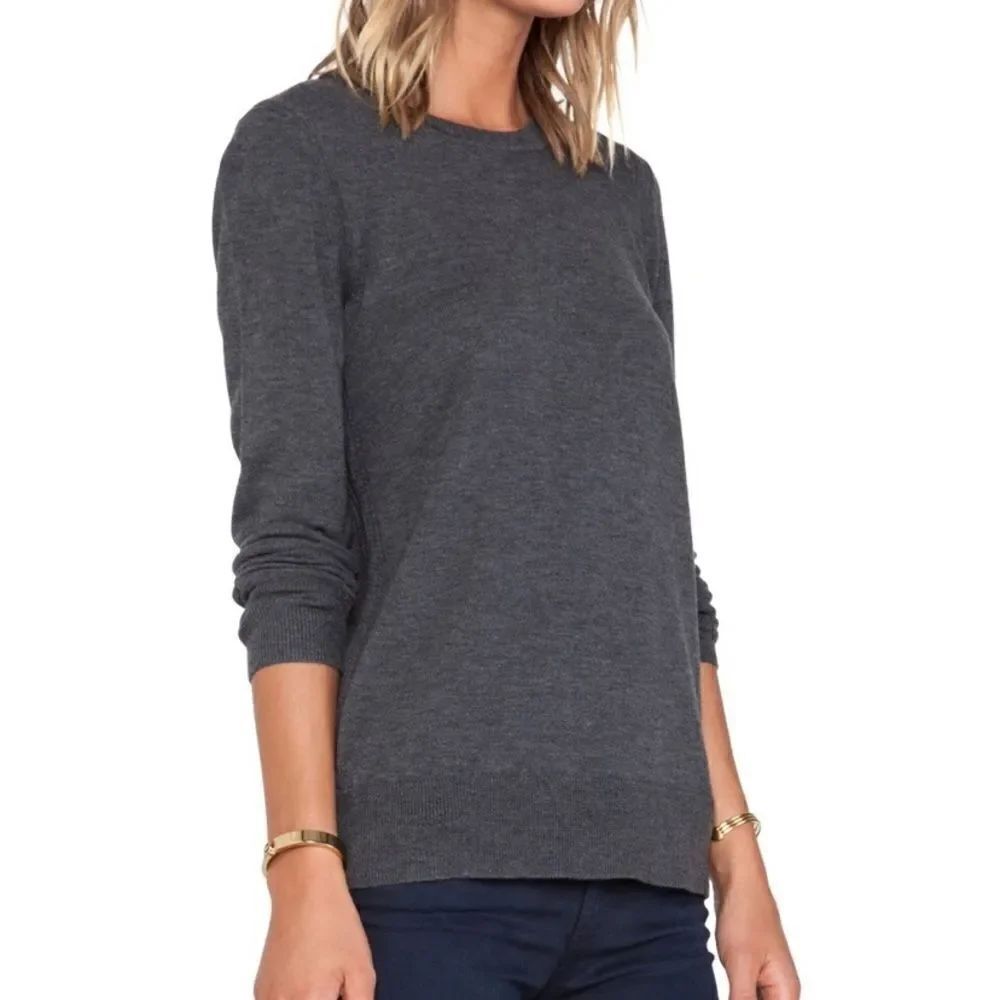 rag & bone/JEAN
Natalie split back Wool Sweater, Charcoal